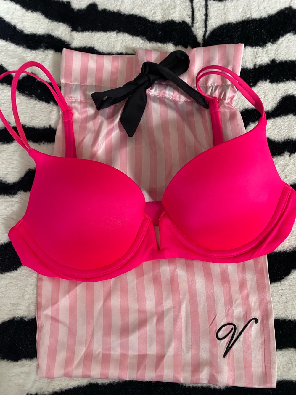 Victoria's Secret Hot Pink Push-Up Bra